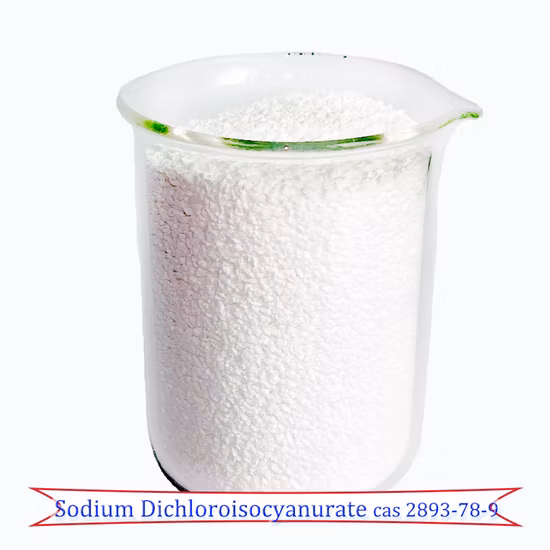 Nadcc/SDIC/나트륨 이염화이소시아누레이트 이수화물 E 염소 E 과립 56% 60% 수처리 화학물질을 위한 8-30 메쉬